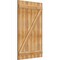 Ekena Millwork Joined Board-n-Batten Shutters w/Z-Bar, Rough Sawn Western Red Cedar, 32 1/4W x 52H, PR RBJ06Z32X052RWR - alternate 2